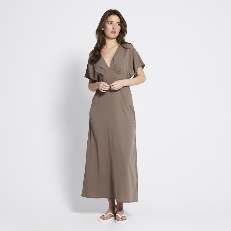 V-neck crepe dress "Selena"